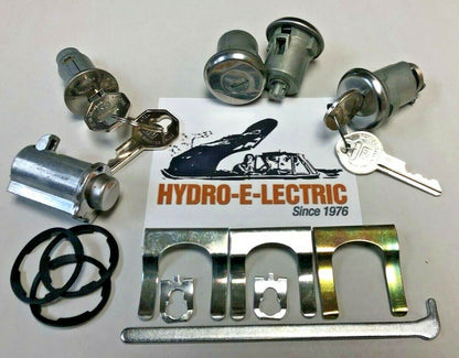 Ignition, Door & Trunk Lock Set with Keyless Glove Box – Fits 1965 Buick Models; 1963–1965 Pontiac Models
