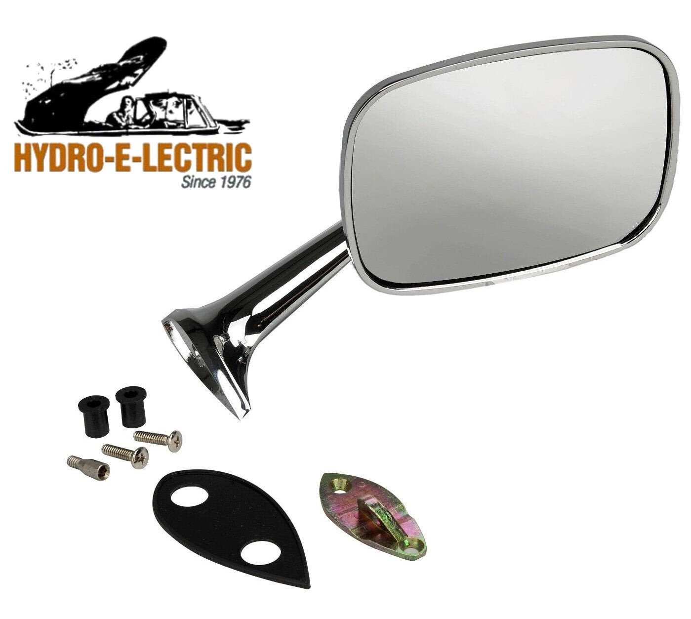 NEW 1968-1979 Chevrolet Corvette Chrome Exterior Side Rear View Mirror - RH Side