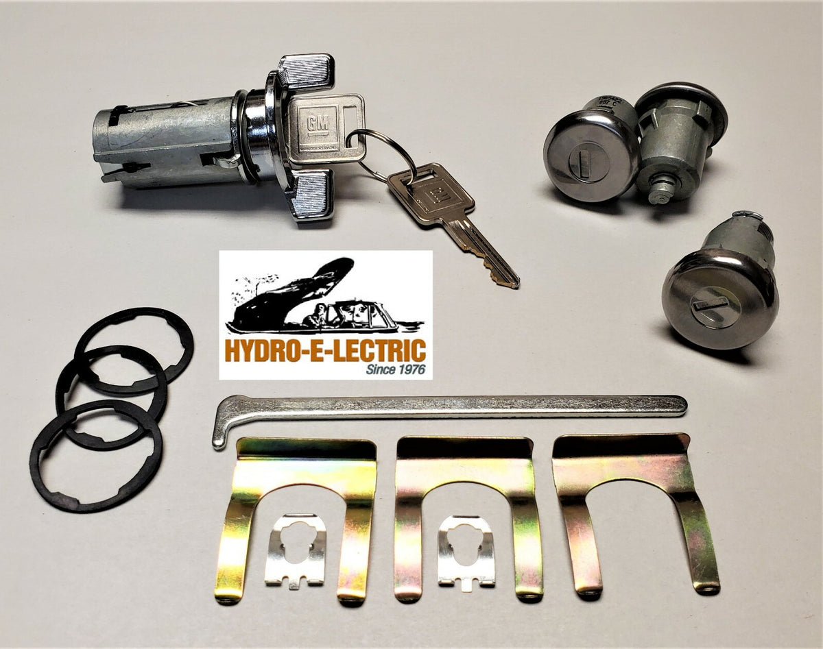 Ignition, Door, and Trunk Lock Set with GM Keys – Fits 1974–1978 Pontiac Firebird and Trans Am