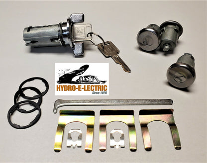 Ignition, Door, and Trunk Lock Set with GM Keys – Fits 1974–1978 Pontiac Firebird and Trans Am