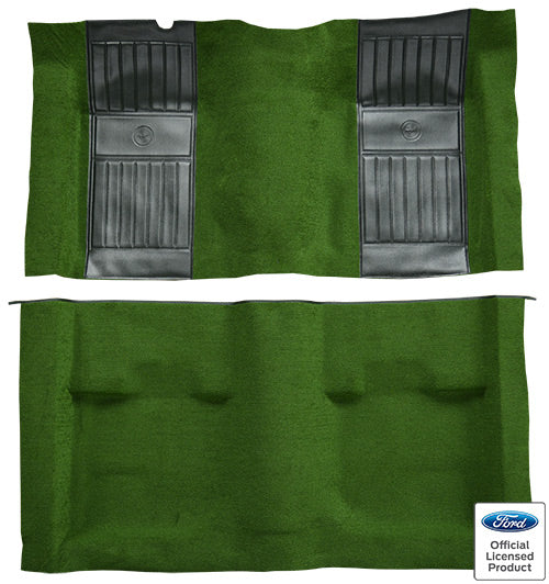 1971-1973 Ford Mustang Mach I with 2 Green Running Pony Inserts Fastback Nylon
