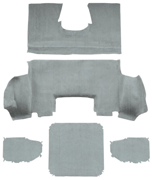 1997-2004 Chevrolet Corvette Coupe Rear with Pad Carpet