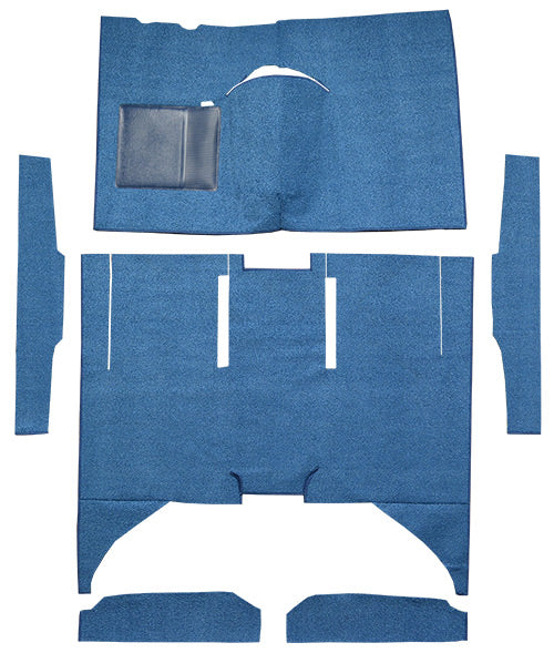 1960-1965 Ford Falcon 4DR Sedan Auto Bucket Seat Cut & Sewn Carpet