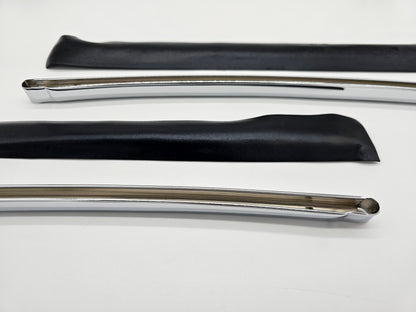 Quarter Window Chrome Retainer Sash, Pair 1968-1972 GM A Body 2 Door