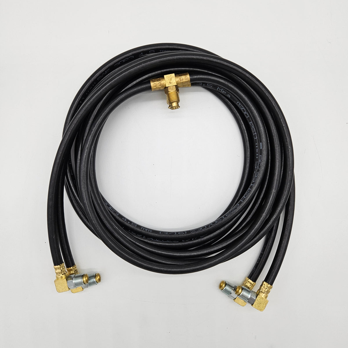 Upper and lower hydraulic hose set
Fittings attached
Made in USA