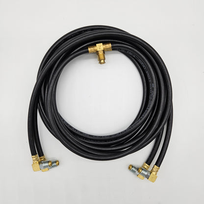 Upper and lower hydraulic hose set
Fittings attached
Made in USA