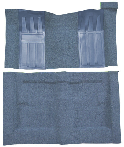 1969-1971 Ford Torino GT 2DR Hardtop Auto with 2 Medium Blue Inserts Carpet