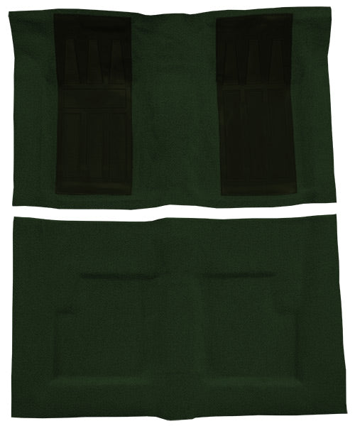 1969-1971 Ford Torino GT 2DR Convertible Auto with 2 Dark Green Inserts Carpet
