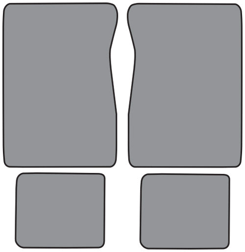 1974 GMC K15/K1500 Suburban Floor Mat 4pc Cutpile (FM10F, FM18R)