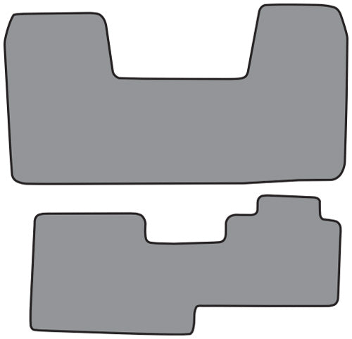 1992-1998 Chevrolet C2500 Crew Cab Floor Mat 2pc Cutpile (FM107, FM107R)