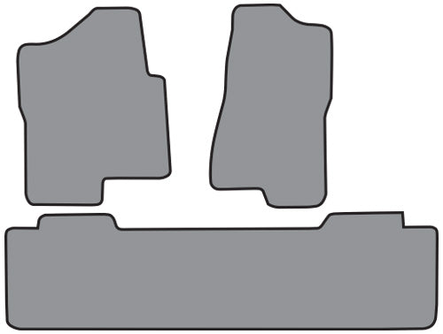 2005-2006 Chevrolet Silverado 1500 HD Ext Cab 2pc Frts & 1pc Rr Floor Mat Cutpile (FM149, FM149R)