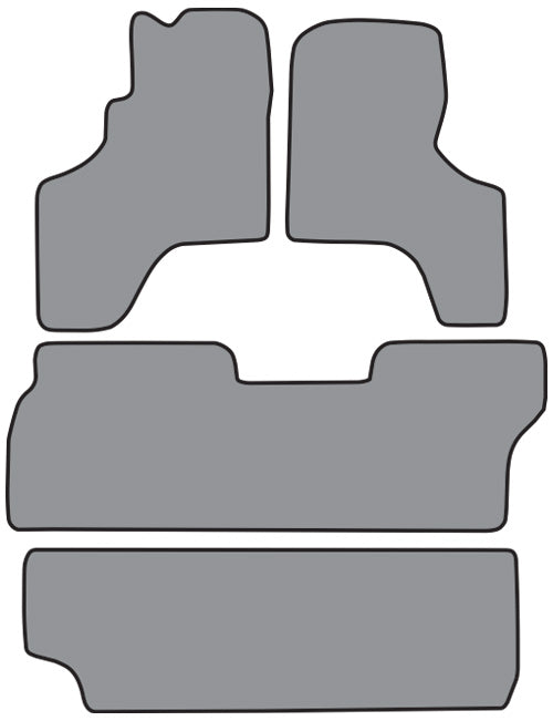 1991-1997 Toyota Previa Floor Mat 4pc Cutpile (FM150, FM150A, FM150B)