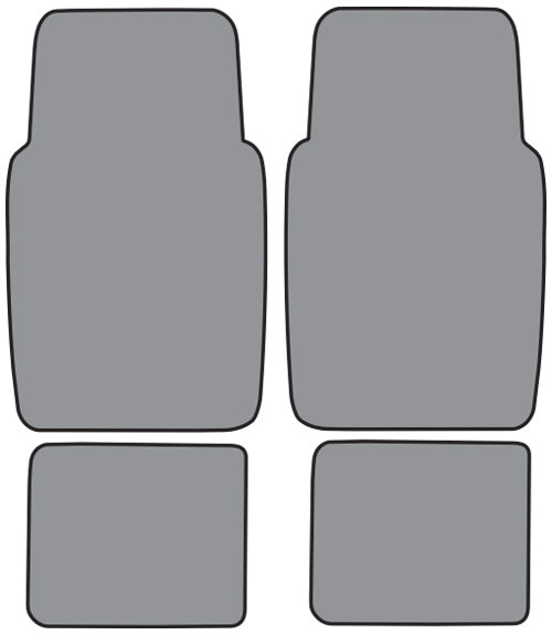 1991-1996 Ford Escort Floor Mat 4pc Cutpile (FM152F, FM18R)