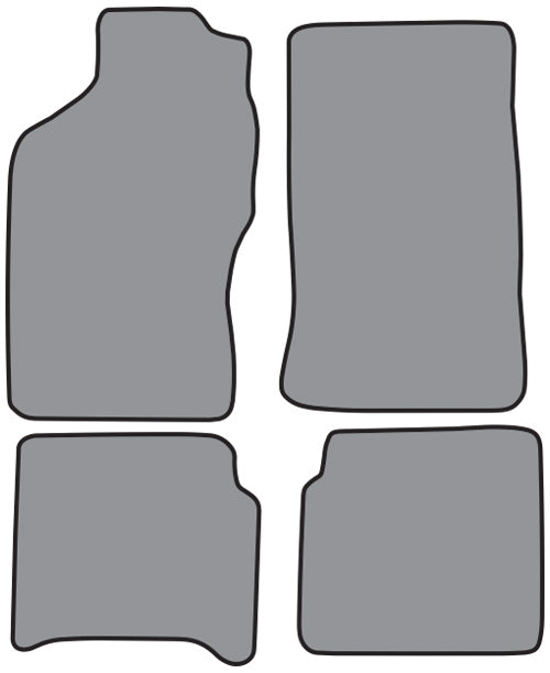 1995-2000 Toyota Tacoma Ext Cab Floor Mat 4pc Cutpile (FM160, FM160R)