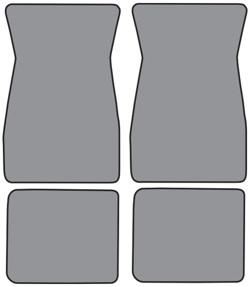 1967-1968 Mercury Cougar Floor Mat 4pc Loop (FM18, FM18R)