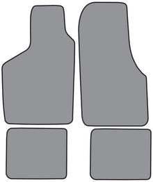1985-1987 Volkswagen Cabriolet Convertible Floor Mat 4pc Cutpile (FM182F, FM18R)