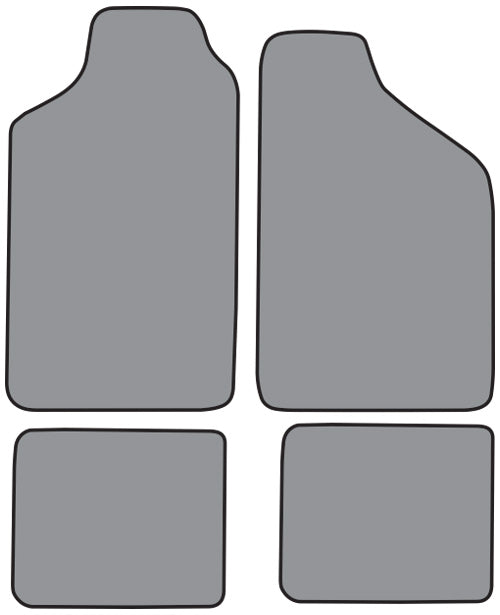 1985-1992 Volkswagen Golf Floor Mat 4pc Cutpile (FM183F, FM18R)