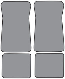 1974-1975 Oldsmobile Vista Cruiser Floor Mat 4pc Cutpile (FM20F, FM18R)