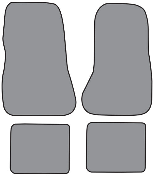 1978-1983 Ford Fairmont Floor Mat 4pc Cutpile (FM214F, FM18R)