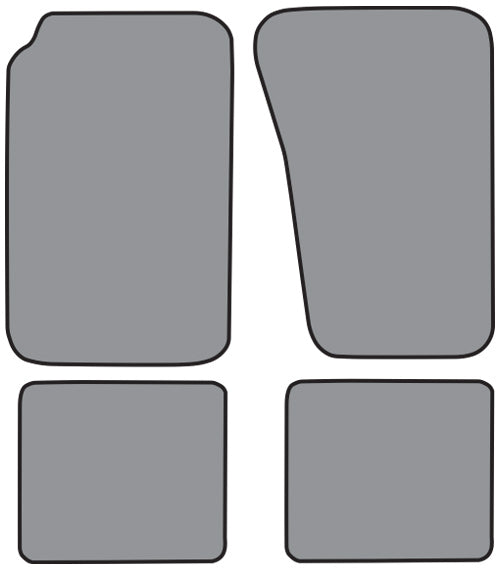 1984-1991 Jeep Grand Wagoneer Floor Mat 4pc Cutpile (FM236, FM236R)