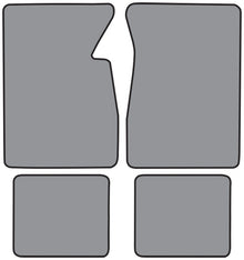 1959 Chevrolet Bel Air Floor Mat 4pc Tuxedo (FM32F, FM2R)