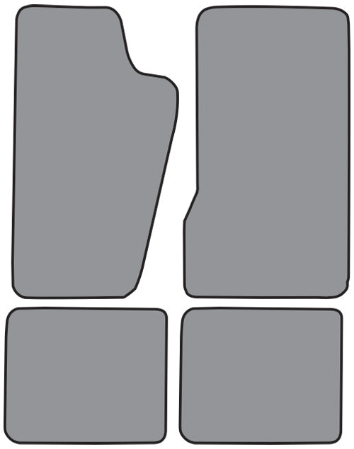 1984-1990 Jeep Wagoneer Floor Mat 4pc Cutpile (FM34F, FM18R)