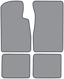 1963-1965 Ford Falcon 2DR Convertible Floor Mat 4pc Loop (FM38F, FM18R)
