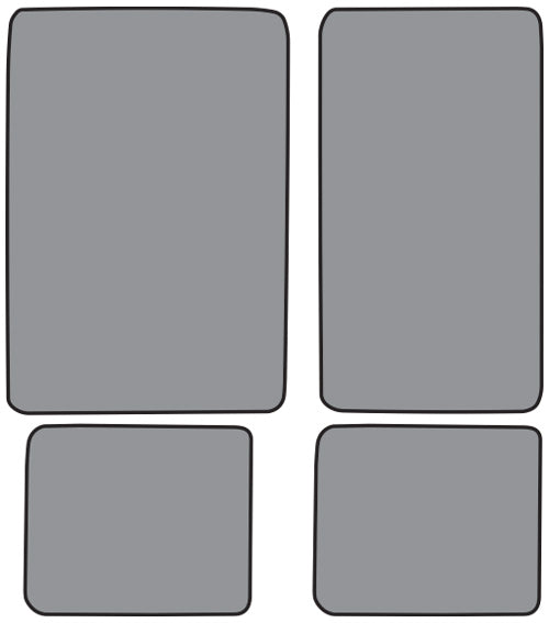 1974-1977 Ford Bronco Floor Mat 4pc Cutpile (FM40F, FM18R)