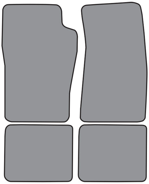 1997-2001 Mercury Mountaineer Floor Mat 4pc Cutpile (FM42F, FM18R)