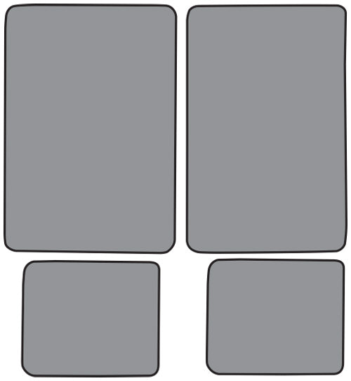 1992-1999 Chevrolet C2500 Suburban Floor Mat 4pc Cutpile (FM48F, FM18R)