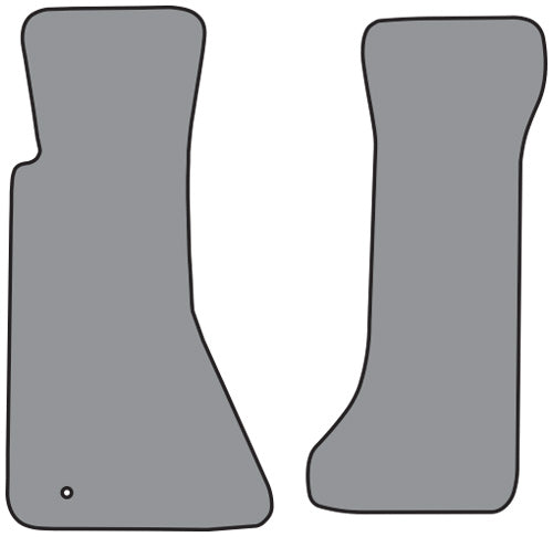 1994-1996 Chevrolet Corvette Floor Mat without Heel Pad 2pc Truvette (FM77)