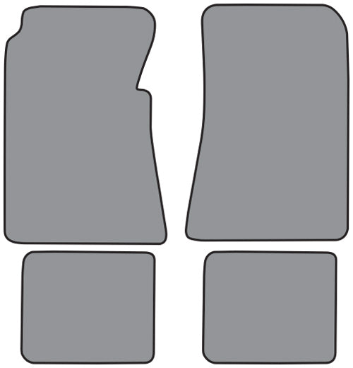 1955-1956 Ford Victoria Floor Mat 4pc Loop (FM80F, FM18R)