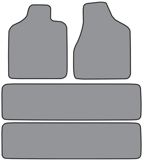 1996-2000 Dodge Grand Caravan 2pc Frts & 2pc Rr Runners Floor Mat 4pc Cutpile (FM86, FM86R)