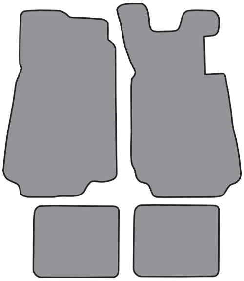 1985-1988 BMW 535i Floor Mat 4pc Cutpile (BM105F, FM18R)