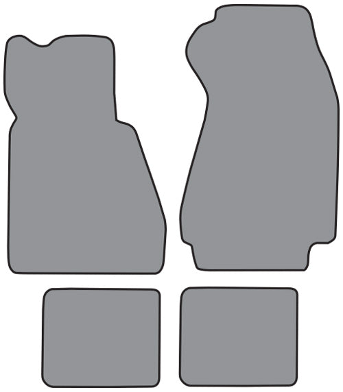 1985-1992 BMW 735i Floor Mat 4pc Cutpile (BM510F, FM18R)