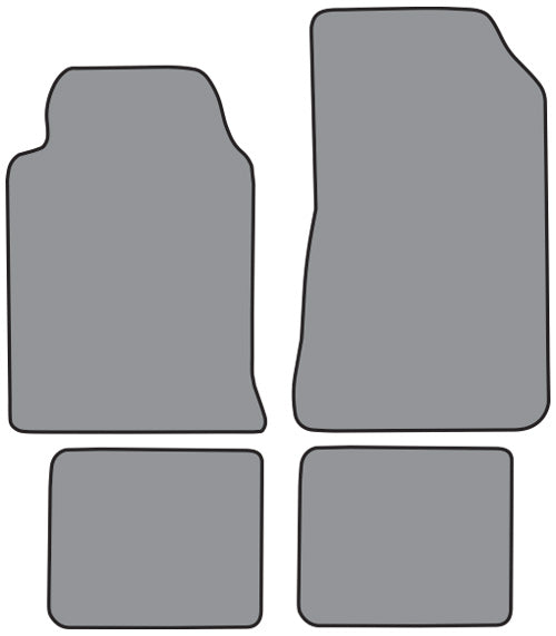 1987-1989 Chrysler Conquest Floor Mat 4pc Cutpile (CR135F, FM18R)