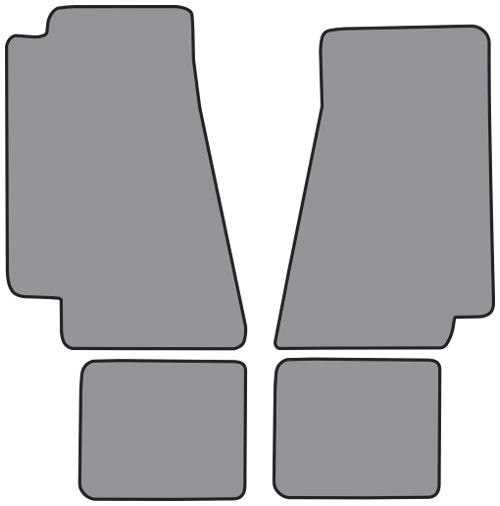 1982-1989 Plymouth Gran Fury Floor Mat 4pc Cutpile (CR165F, FM18R)