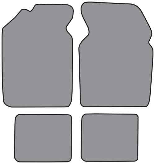1982-1988 Chrysler Town & Country 4DR Wagon Floor Mat 4pc Cutpile (CR193F, FM18R)