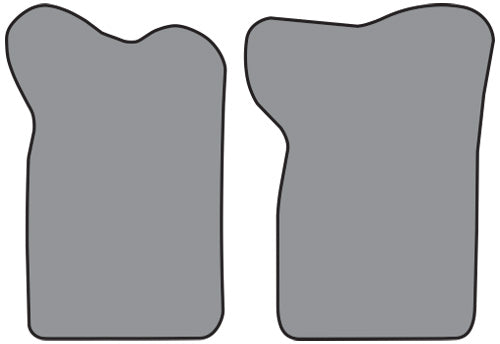 1982 Dodge D50 Reg Cab Floor Mat 2pc Cutpile (CR389F)
