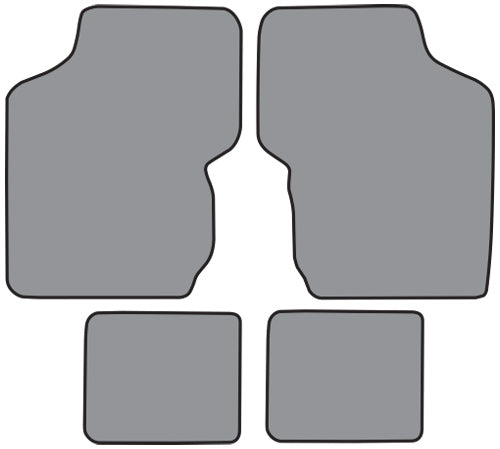1982-1985 Nissan Sentra Floor Mat 4pc Cutpile (DA524F, FM18R)