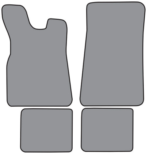 1984-1985 Nissan 720 Ext Cab Floor Mat 4pc Cutpile (DA664F, FM18R)
