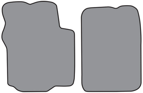 1984-1995 Dodge Caravan Floor Mat Frt Row 2pc Cutpile (DO588F)