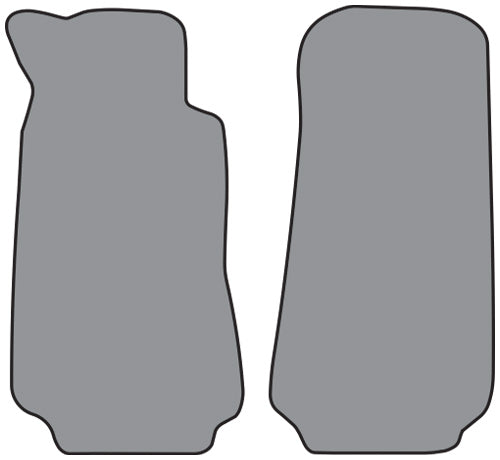 1978 Fiat 124 Spider Floor Mat Frt Row 2pc Cutpile (FI249F)