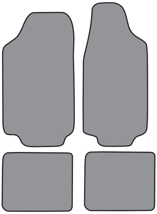 1975-1980 Mercury Bobcat Floor Mat 4pc Cutpile (FO252F, FM18R)