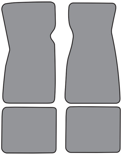 1975-1980 Buick Skyhawk Floor Mat 4pc Cutpile (GM262F, FM18R)