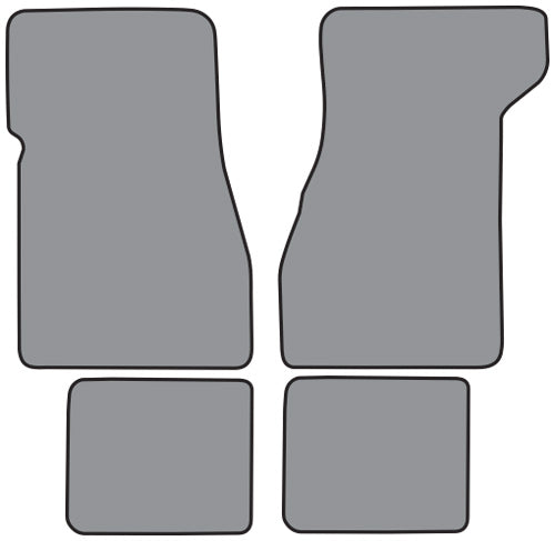 1974-1977 Chevrolet Malibu Floor Mat 4pc Cutpile (GM273F, FM18R)