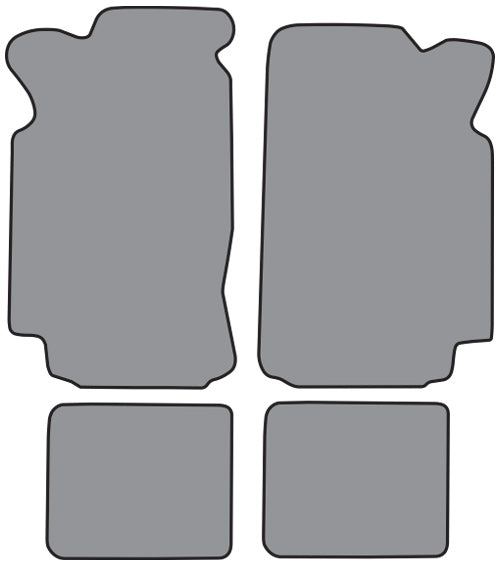 1980-1983 Honda Civic Floor Mat 4pc Cutpile (H295F, FM18R)