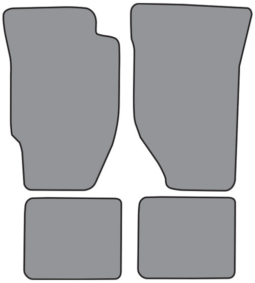 1986-1989 Honda Accord Auto Floor Mat 4pc Cutpile (H663F, FM18R)