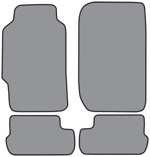 1988-1991 Honda Prelude Floor Mat 4pc Cutpile (H666, H666R)