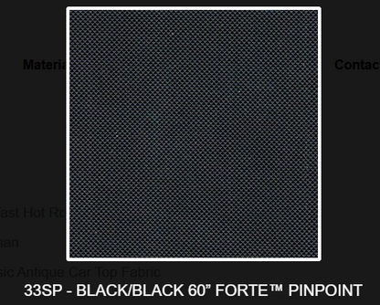 Vinyl Convertible Top, Glass Window, Pads 1983-1990 Ford Mustang